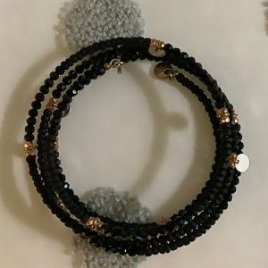 Black Beaded Bracelet